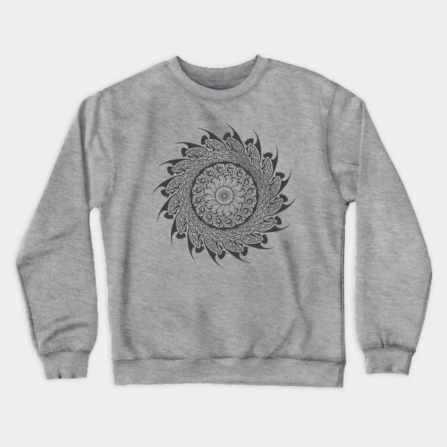 Tribal Mandala Crewneck Sweatshirt by dankdesigns